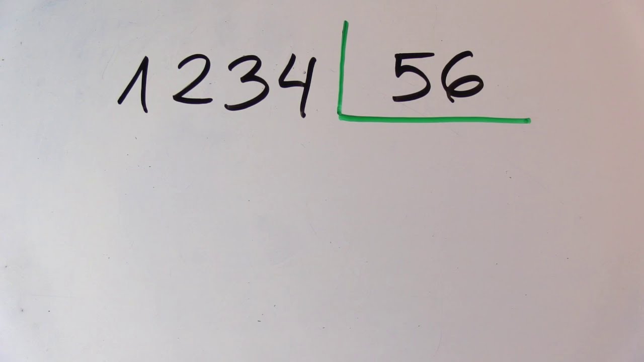 Cómo solucionar una división de dos dígitos