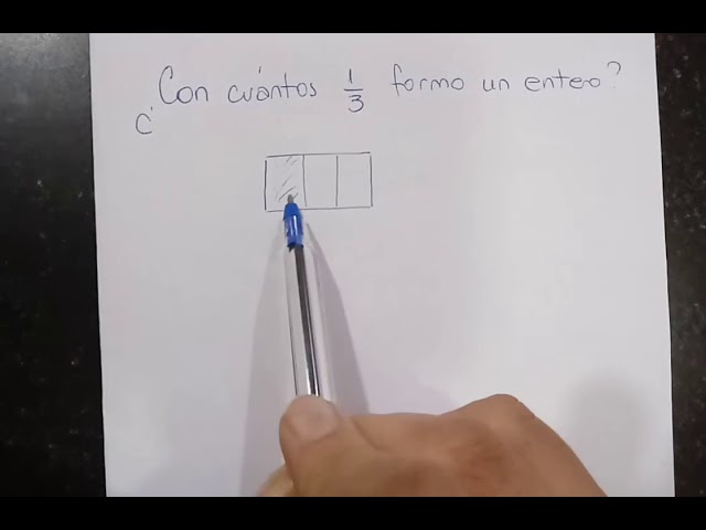 El significado de 1/3 de una unidad