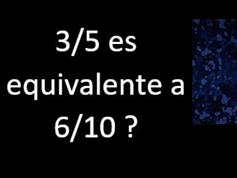 La equivalencia de 6/6 y 10/10