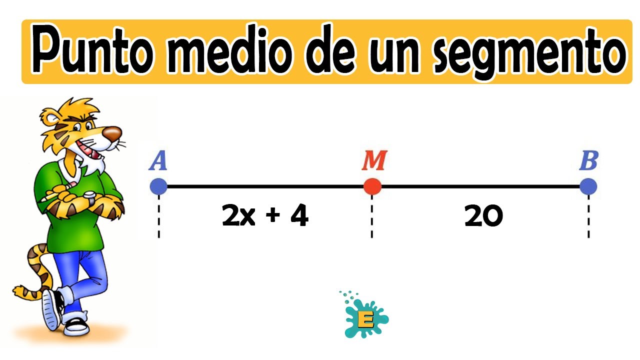 Punto medio de un segmento: definición y concepto