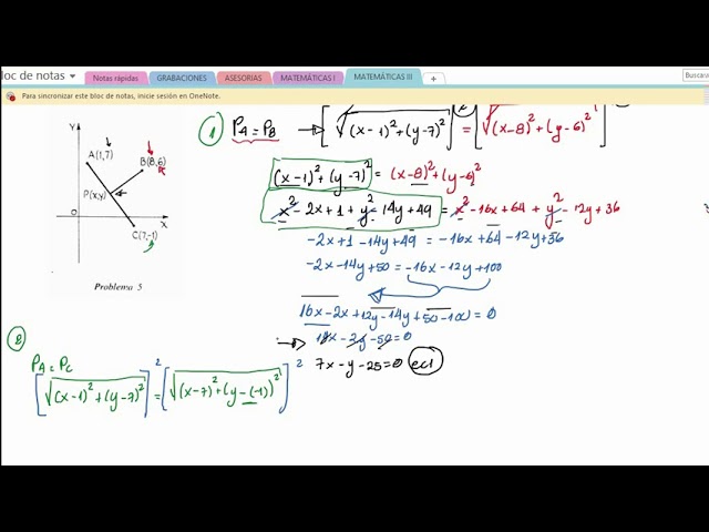 Puntos equidistantes de un centro interior: un conjunto de puntos con igual distancia