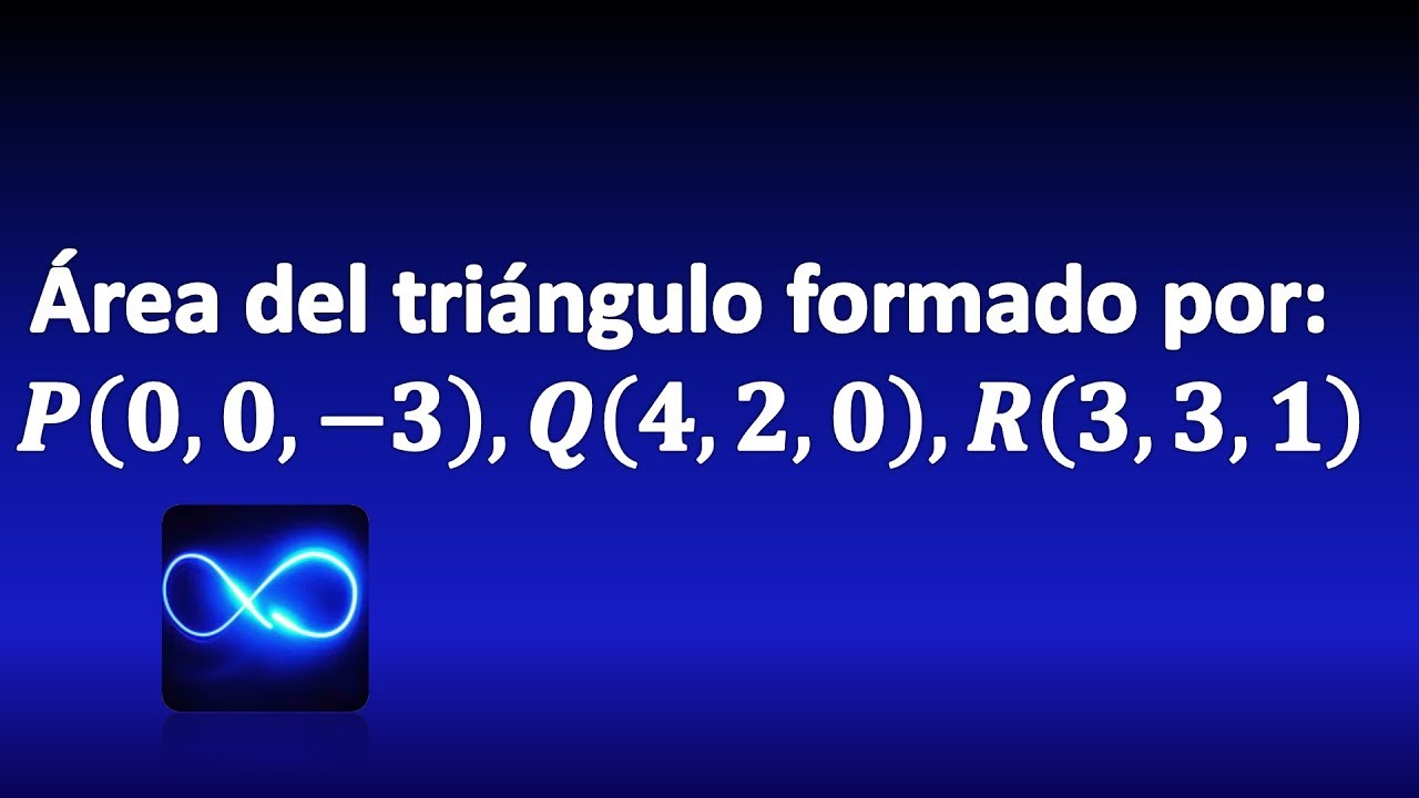 Triángulo formado por tres puntos con coordenadas