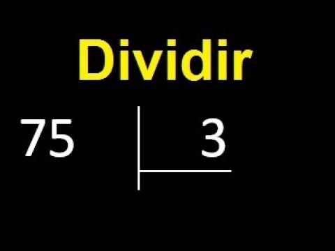 ¿Cuál es la razón por la que 3 divide a 75?