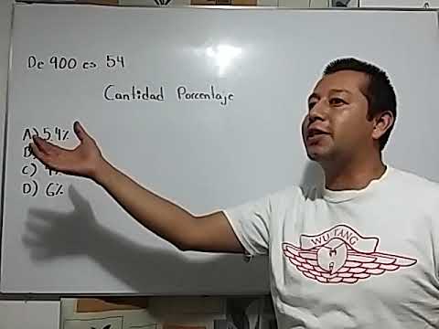 Calcula el porcentaje de 54 respecto a 900