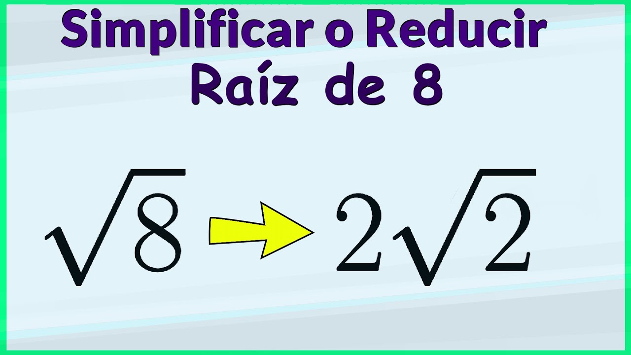 Calcula la raíz cuadrada de 8 de forma rápida y precisa