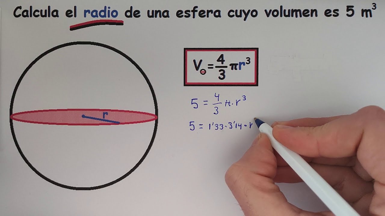 Cómo calcular el radio de una esfera