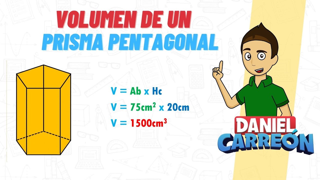 Cómo calcular el volumen de un prisma pentagonal: paso a paso