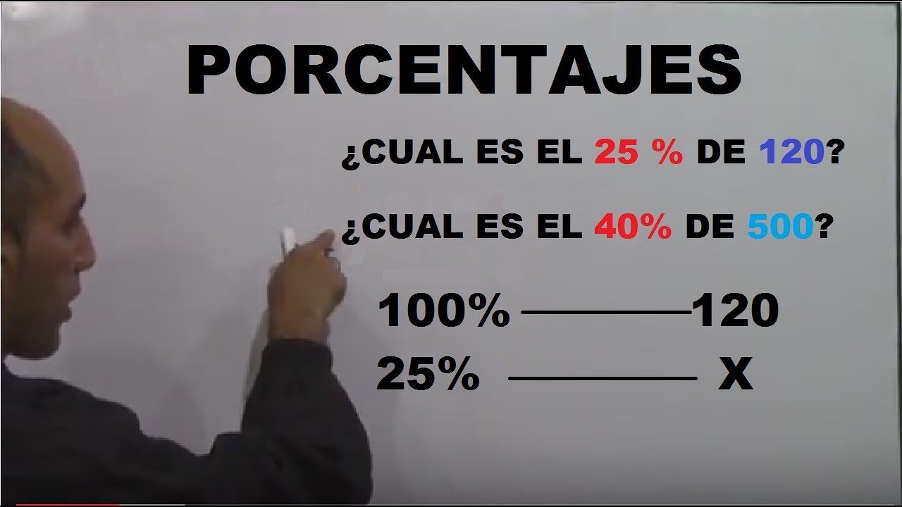 Cómo calcular porcentaje utilizando la regla de tres
