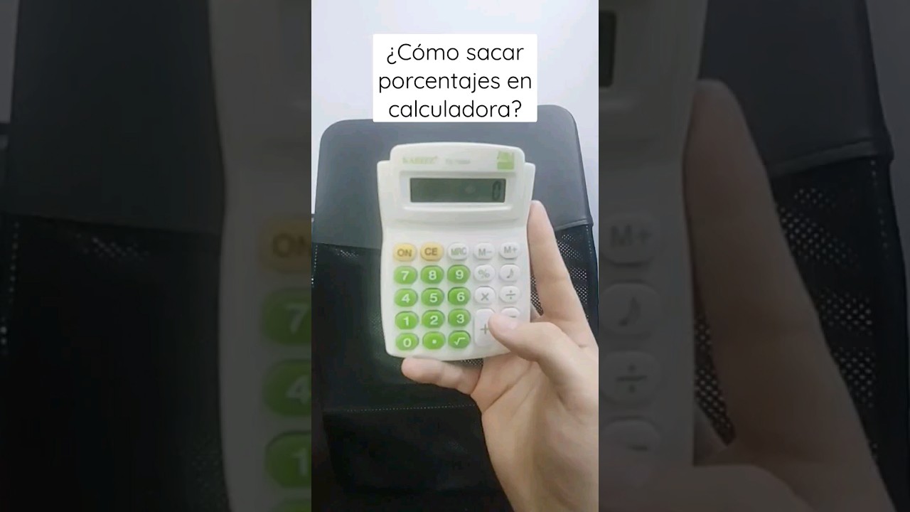 Cómo calcular porcentajes utilizando la regla de tres en una calculadora