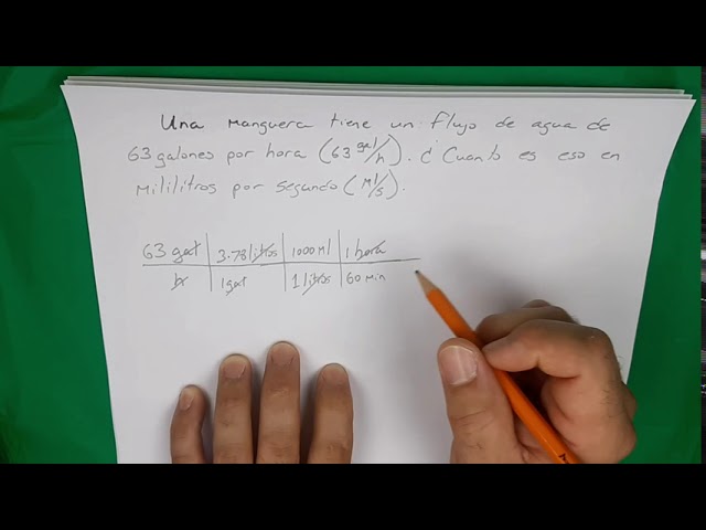 Convertir litros por segundo a galones por minuto