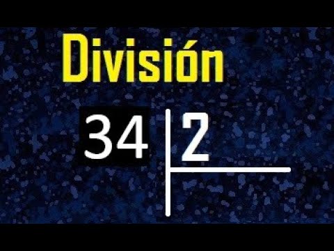 Descubre el resultado de dividir 34 entre 2