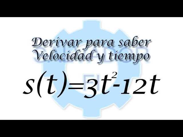 La relación entre la posición y el tiempo a través de la derivada