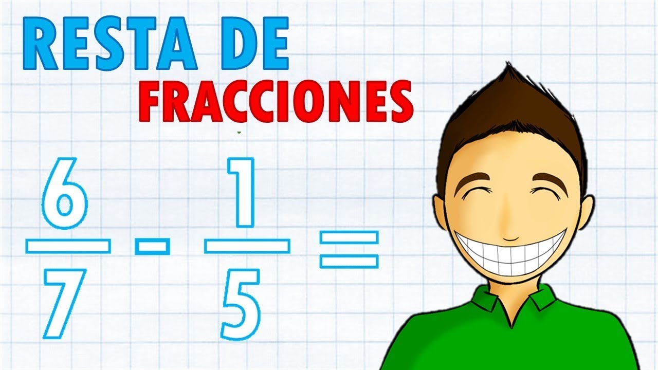 Método para resolver una resta de fracciones