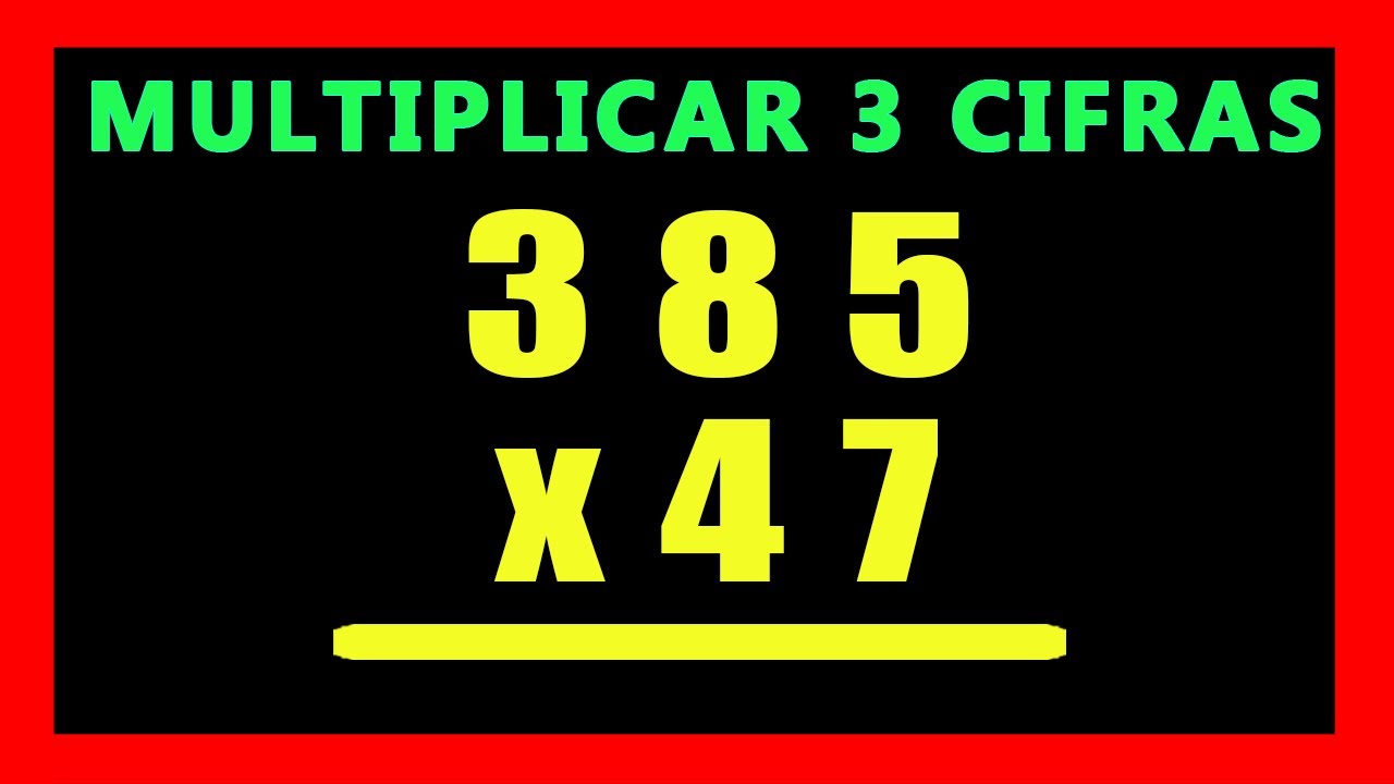 Operaciones matemáticas con números de tres dígitos multiplicados por números de dos dígitos