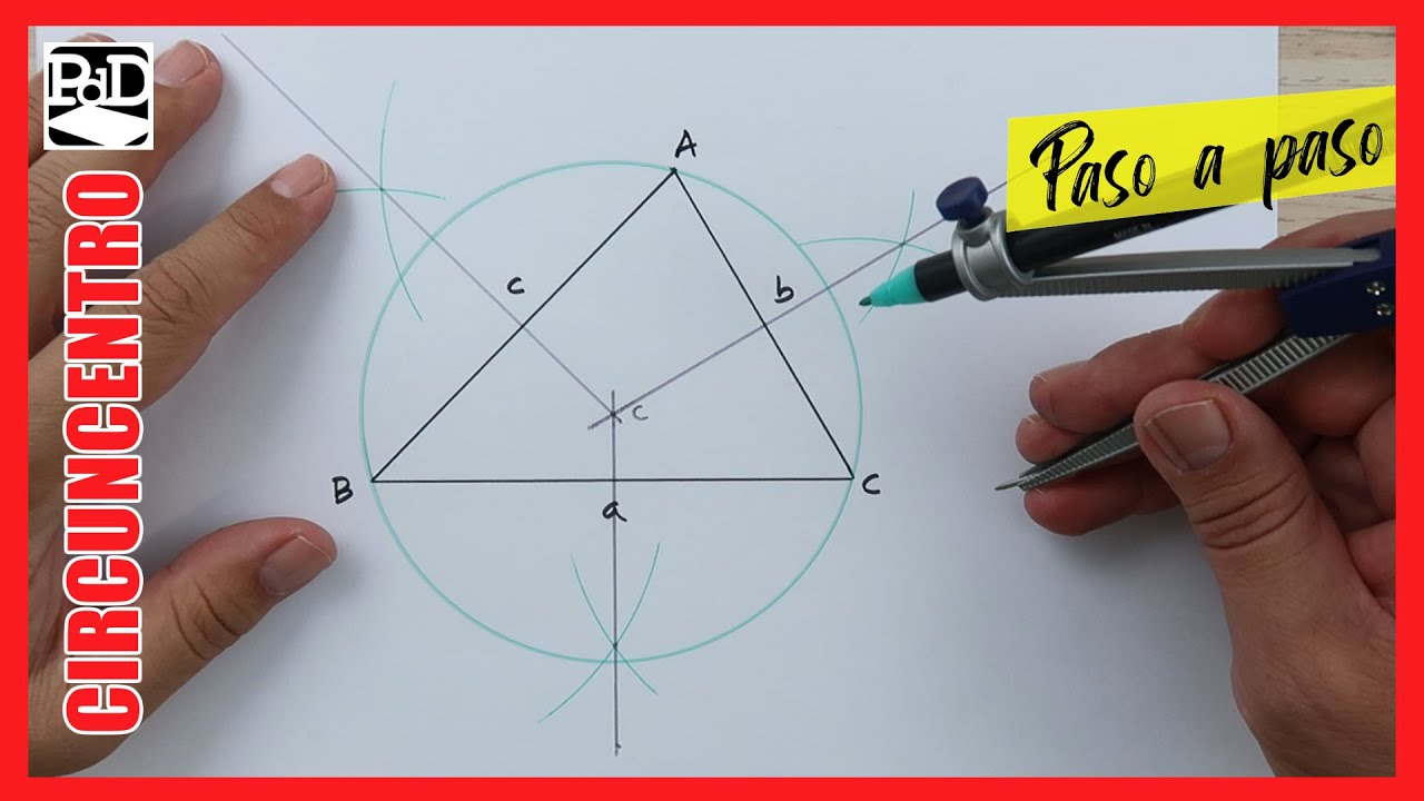 Punto de intersección de las tres mediatrices de un triángulo