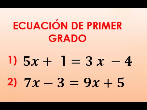 Resolución de ecuación lineal: 5x-8=2x+4