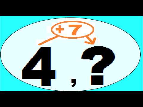 Sucesión que aumenta de 7 en 7: los primeros 10 términos si inicia en 4